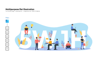 Flat Illustration 5w 1h: A Versatile Graphics Asset