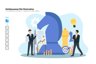 Flat Illustration Business Strategy: A Perfect Fit for Modern Graphics and Presentation Templates