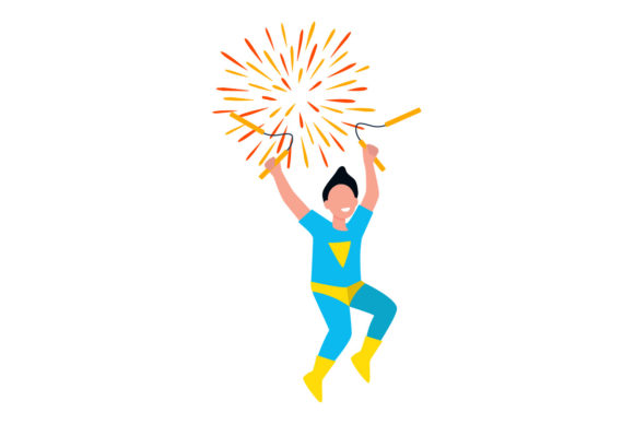 Flat Illustration Celebration-01: A Versatile Graphics Asset