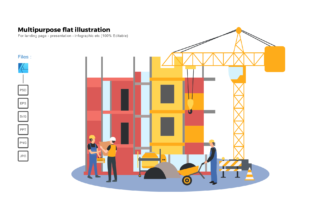 Flat Illustration Construction 3: A Versatile Graphics Asset