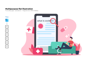 Flat Illustration Covid19: A Modern Graphics Asset for Brands