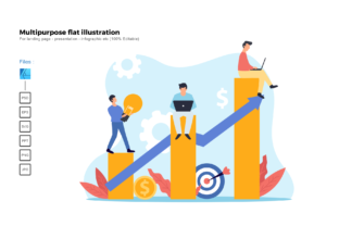 Flat Illustration Good Teamwork: A Versatile Graphics Asset