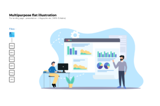 Flat Illustration Graphics for Modern Branding