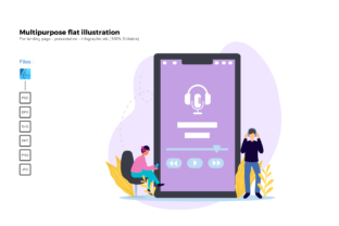 Flat Illustration Podcast: A Versatile Graphics Asset for Local Brands