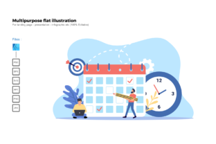 Flat Illustration Project Deadline: A Versatile Graphics Asset