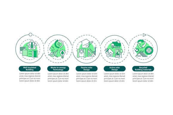 Green House Vector Infographic: A Versatile Graphics Tool