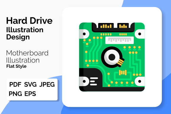 HardDrive Illustration Design: A Versatile Graphics Asset