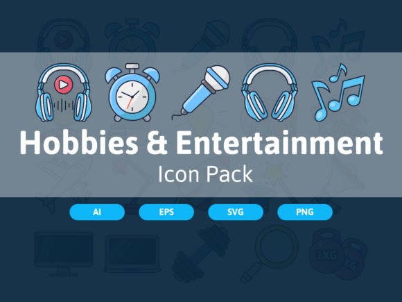 Hobbies Ebtertainment Icon Pack: A Must-Have for Creative Graphics