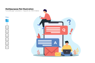 Review: Flat Illustration Question and Answer for Graphics