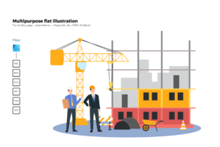 Review of Flat Illustration Construction 1