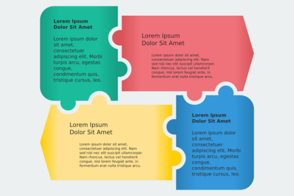 Spinning Puzzle Infographic: A Versatile Design