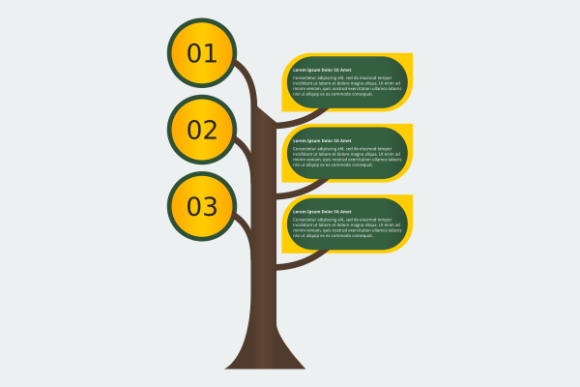 Tree Illustration Infographic Template for Creative Graphics